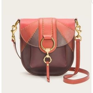 Frye colorblock saddle bag